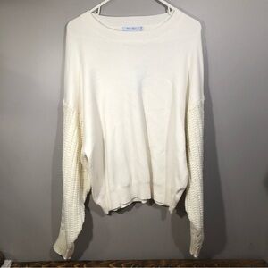 Elsie & Zoey Chunky Knit Crewneck Sweater Size Women L/XL